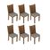 Kit 6 Cadeiras Rustic Pérola Madesa 4290