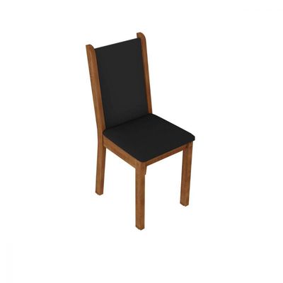 Kit 6 Cadeiras Rustic/Preto Madesa 4291