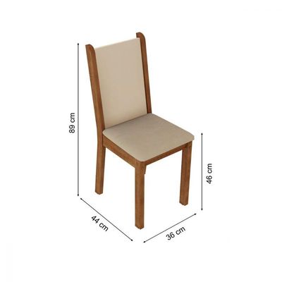 Kit 4 Cadeiras Pérola Madesa 4291