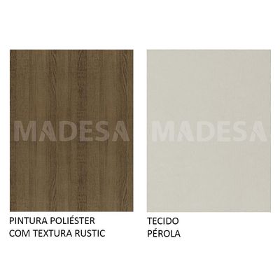 Conjunto Sala de Jantar Magda Madesa Tampo Vidro 4 Cadeiras