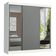 Guarda-roupa Madesa Reno 3 Porta Correr Espelho Branco Cinza