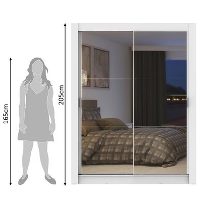 Guarda-Roupa Solteiro Dallas Plus 2 Portas 4 Gavetas Madesa