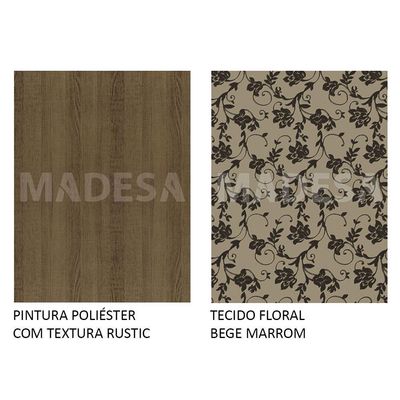 Conjunto Sala Jantar Mesa Tampo Madeira 4 Cadeiras - Madesa