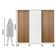 Guarda-Roupa Royale 100% MDF 3 Portas de Correr 8 Pés Madesa
