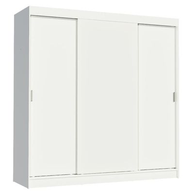 Guarda-roupa Casal Reno 3 Portas de Correr Branco Madesa