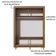 Guarda-Roupa Denver 2 Portas 1 Espelho Branco/Rustic Madesa
