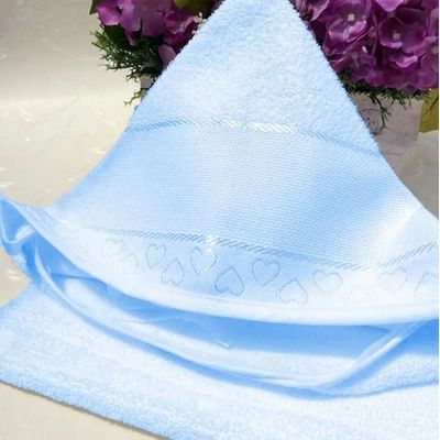 Toalha Banho Felpudo Capuz e Fralda Bordar Love Azul Dohler