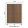 Guarda-Roupa Dallas Plus 2 Portas Rustic/Branco Madesa