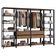 Guarda-roupa Closet Modulado Valencia 4 Gavetas 258cm Rustic/preto Madesa 01 Rustic/preto