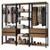 Guarda-roupa Closet Modulado Valencia 4 Gavetas 199cm Rustic/preto Madesa 02 Rustic/preto