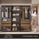 Guarda-roupa Closet Modulado Valencia 4 Gavetas 199cm Rustic/preto Madesa 02 Rustic/preto