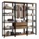 Guarda-roupa Closet Modulado Valencia 2 Gavetas 188cm Rustic/preto Madesa 01 Rustic/preto