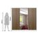 Guarda-Roupa Casal Royale 3 Portas Correr 1 Espelho Madesa