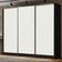 Guarda Roupa Casal Royale 3 Portas de Correr Preto e Branco