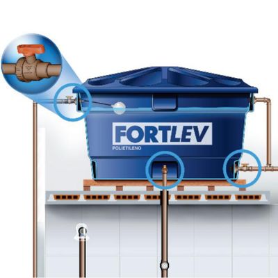 Registro De Esfera Soldável Com União 20Mm - Fortlev