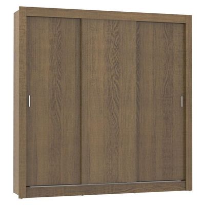Guarda-Roupa Casal Mônaco 3 Portas de Correr Rustic Madesa