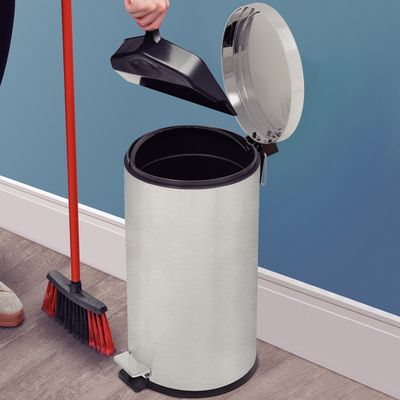 Lixeira Brasil Plus Aço Inox Pedal e Balde Removível 20 Litros - Tramontina 94538/520