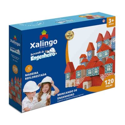 Blocos Brincando de Engenheiro 120 peças 52798 Xalingo