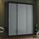 Guarda-roupa Casal Mônaco 3 Portas Preto/Cinza Preto/Cinza
