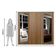 Guarda-roupa Casal Madesa Eros 3 Portas com Espelhos