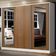 Guarda-roupa Casal Madesa Eros 3 Portas com Espelhos