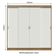 Guarda-roupa Casal Austin 4 Portas 3 Gavetas Rustic