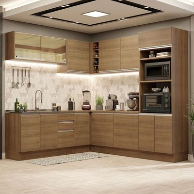 Cozinha Completa 459001 Com Armário E Balcão RusticRustic