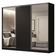 Guarda Roupa Casal Royale 3 Portas de Correr Espelhos Preto