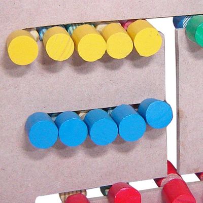 Passa Cores em Madeira - Multicolorido - Dicá