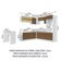 Cozinha Completa 504001 Com Armário E Bancada Branco/Rustic