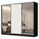 Guarda Roupa Casal Royale 3 Portas de Correr Espelho Branco