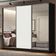 Guarda Roupa Casal Royale 3 Portas de Correr Espelho Branco