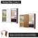 Guarda Roupa Casal Zurique 3 Portas Espelhos Branco/rustic