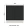 Balcão Madesa Agata 80cm 2 Portas Branco Preto