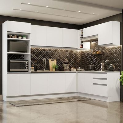 Cozinha Completa 479001 Com Armário E Balcão Branco Branco