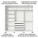 Guarda Roupa Juvenil 100% Mdf Madesa Kevin 3 Portas De Correr Com Espelhos Com Pés - Branco