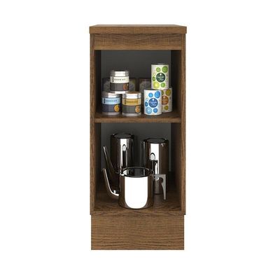 Balcão Madesa Agata 35cm 1 Porta Rustico Preto