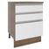 Balcão Glamy 60 cm 3 Gavetas Rustic e Branco Madesa