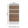 Balcão Glamy 40 cm 3 Gavetas Branco e Rustic Madesa