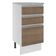 Balcão Glamy 40 cm 3 Gavetas Branco e Rustic Madesa