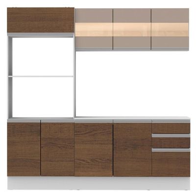 Cozinha Compacta 100% MDF com Armário Balcão e Tampo Madesa