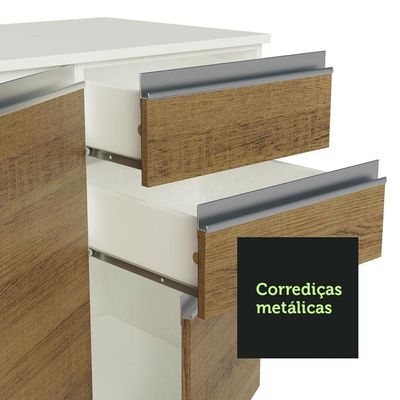 Cozinha Compacta 100% MDF com Armário Balcão e Tampo Madesa