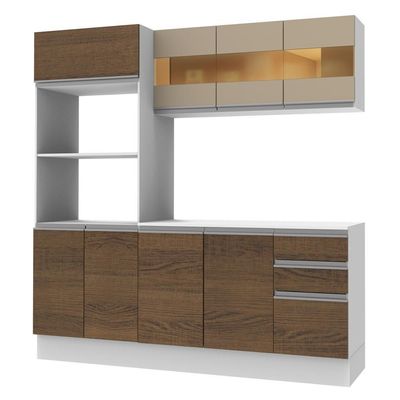 Cozinha Compacta 100% MDF com Armário Balcão e Tampo Madesa