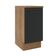 Balcão Madesa Agata 40cm 1 Porta Rustico Preto