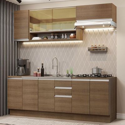 Cozinha Completa 240003 Com Armário E Balcão RusticRustic