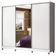 Guarda Roupa Casal 100% Mdf Madesa Zurique 3 Portas De Correr Com Espelho Com Pés - Branco