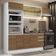 Cozinha Completa 250004 Com Armário E Balcão Branco/Rustic
