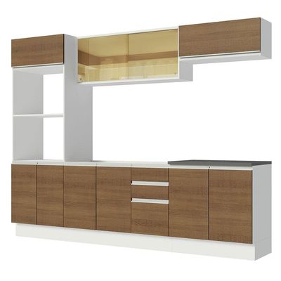 Cozinha Completa 270007 Com Armário E Balcão Branco/Rustic
