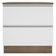 Balcão Glamy 80 cm 2 Gavetas Rustic e Branco Madesa