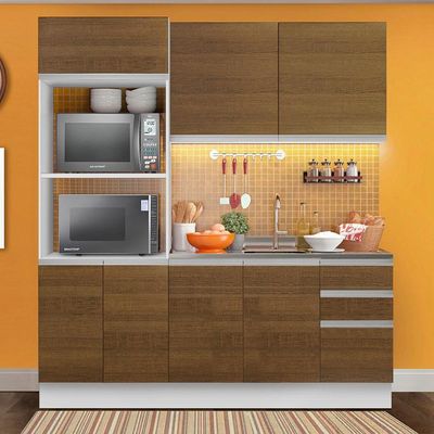 Armário De Cozinha Compacta Madesa Acordes Balcão E Torre